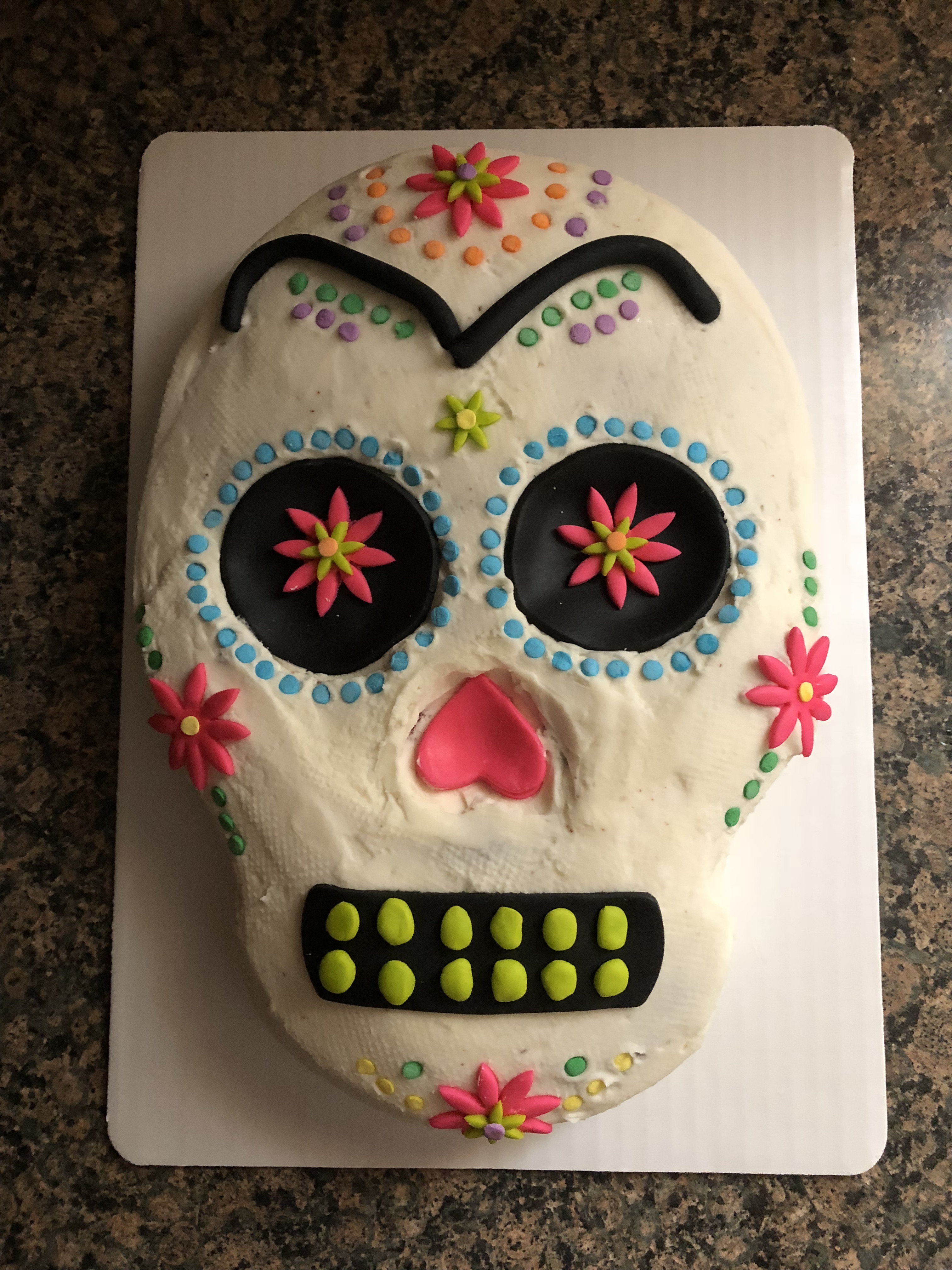 This Genius Hack Is Perfect For A Spooky Skull Cake